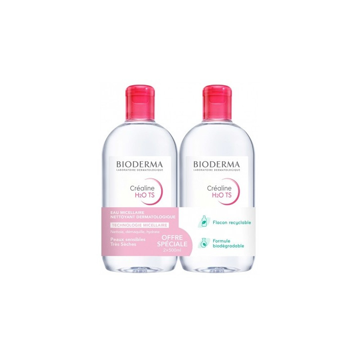 Bioderma Créaline H2O TS - Eau Micellaire Démaquillante