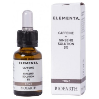 Sérum tonifiant Bioearth Elementa Tone Solution Caféine + Ginseng 3%
