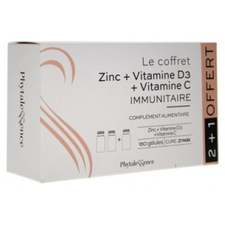Coffret Phytalessence Zinc + Vitamine D3 + Vitamine C