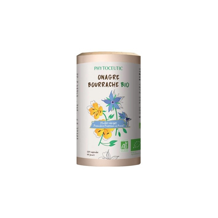 Phytoceutic Onagre Bourrache Bio - Complément alimentaire pour le bien-être féminin