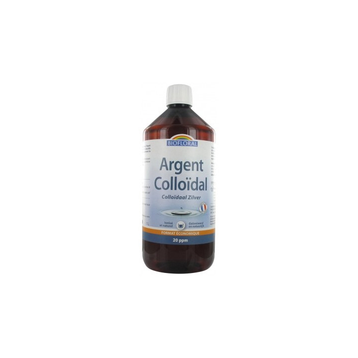 Argent Colloïdal 20 ppm - Biofloral pour une peau saine