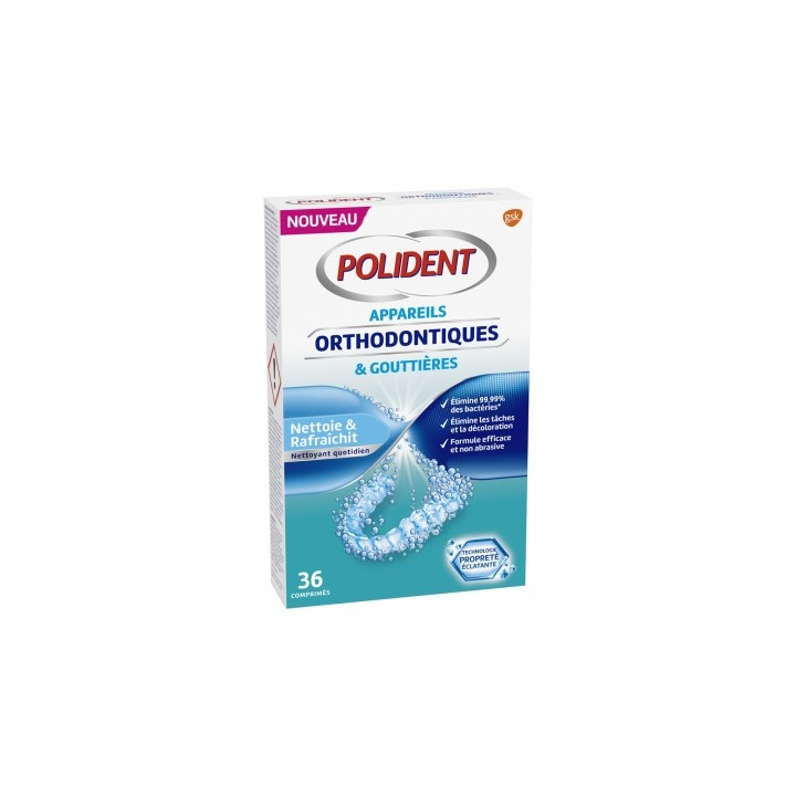 Nettoyant d'appareils orthodontiques Polident Corega