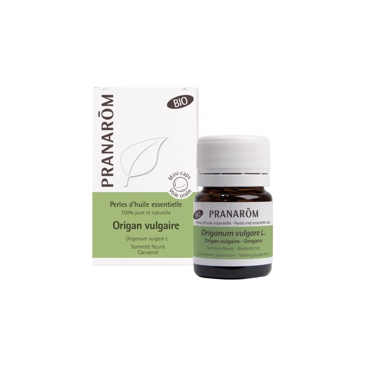 Perles d'huile essentielle d'Origan vulgaire bio