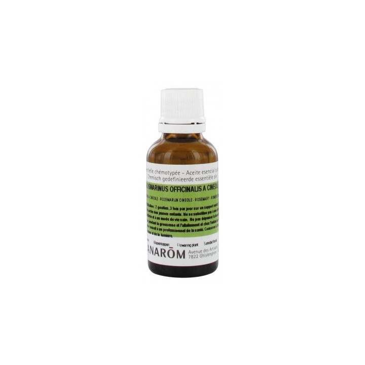 Huile Essentielle de Romarin à Cinéole Pranarôm 30 ml