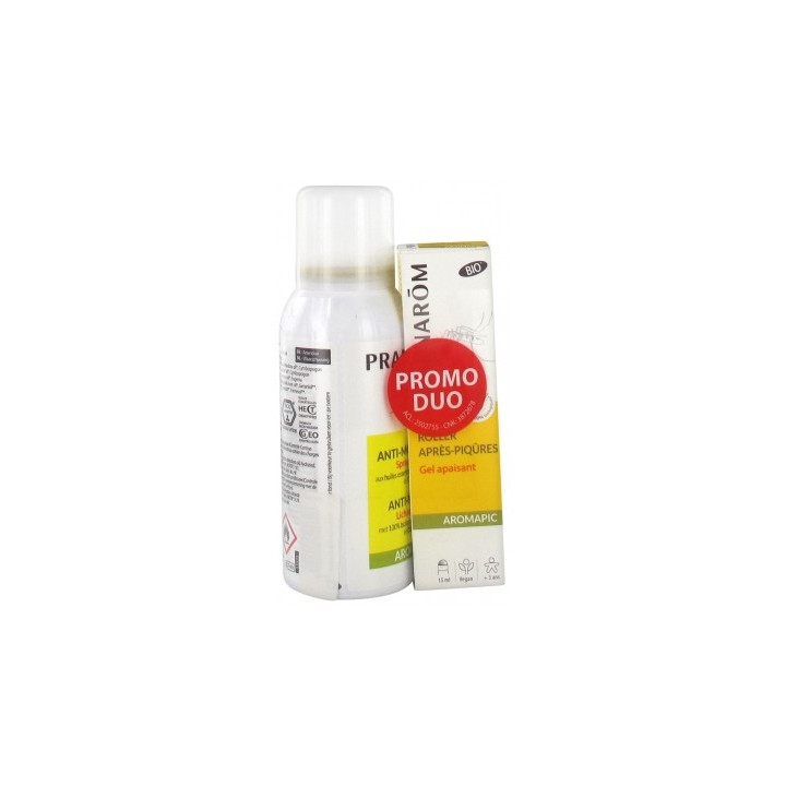 Pranarôm Aromapic - Spray Anti-Moustiques et Roller Apaisant