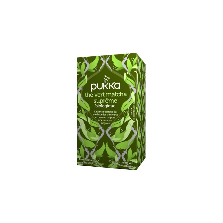 Thé Vert Matcha Suprême Bio Pukka - 20 Sachets