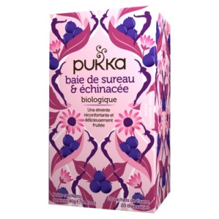Tisane Pukka Baie de Sureau et Échinacée Bio