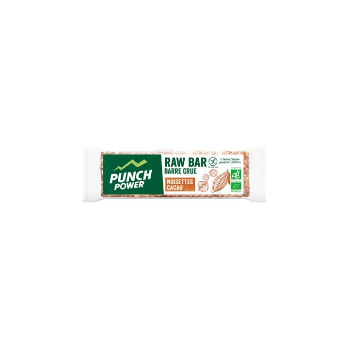 Punch Power Raw Bar Bio Noisettes Cacao 35g