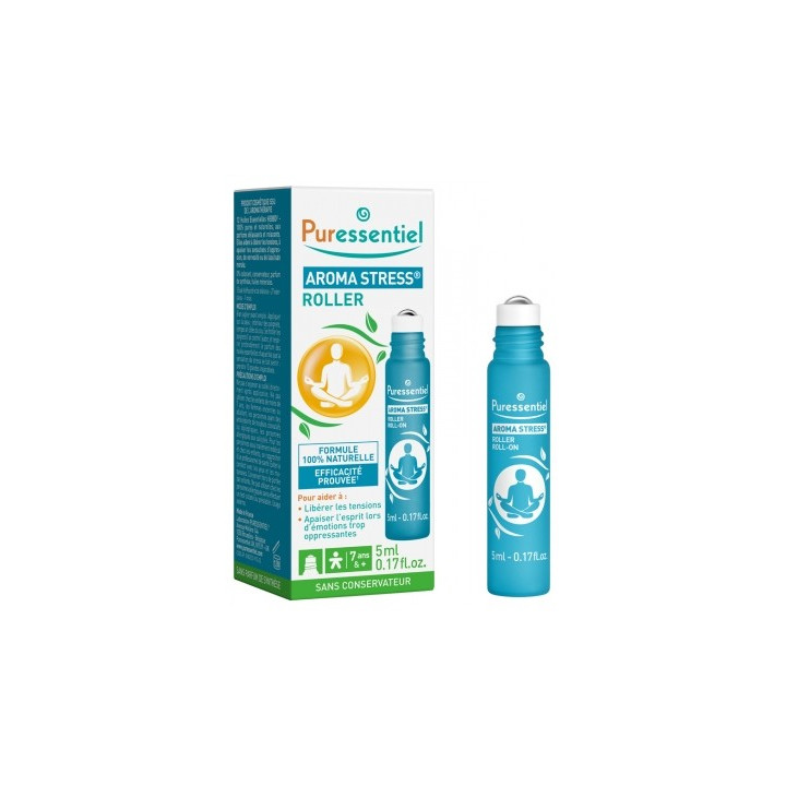 Roller Aroma Stress Puressentiel - 12 huiles essentielles