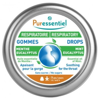 Gommes Puressentiel Respiratoire Menthe Eucalyptus 45g