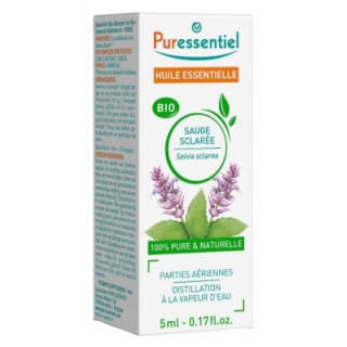 Huile Essentielle de Sauge Sclarée Bio Puressentiel 5 ml