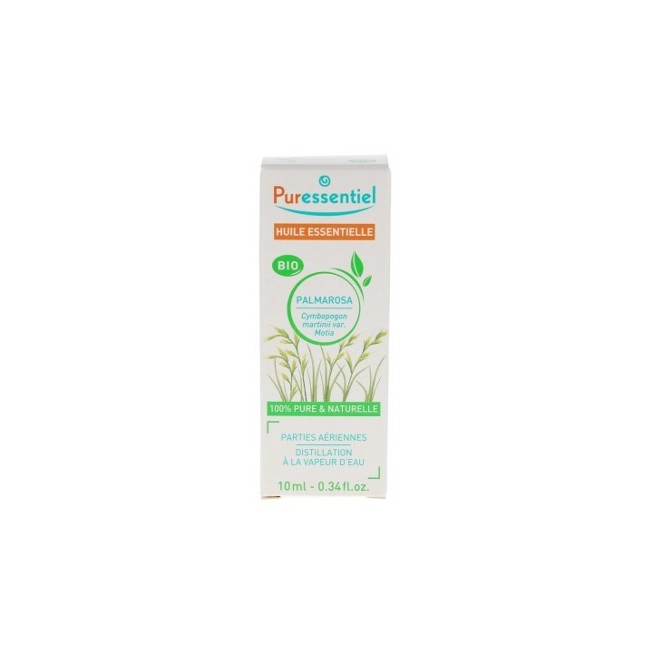 Huile essentielle de Palmarosa bio Puressentiel 10 ml