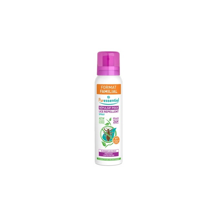Spray Répulsif Poux Puressentiel - Protection naturelle contre les poux