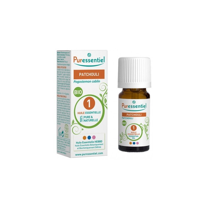 Huile Essentielle de Patchouli Bio Puressentiel 5 ml