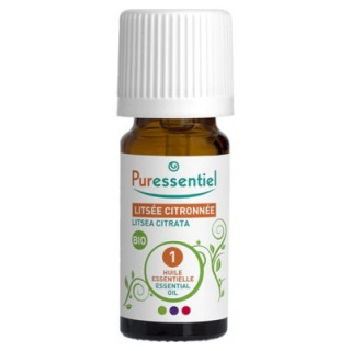 Huile Essentielle de Litsée Citronnée Bio Puressentiel 10 ml