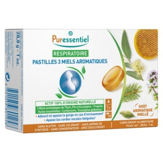 Puressentiel Respiratoire Pastilles 3 Miels Aromatiques