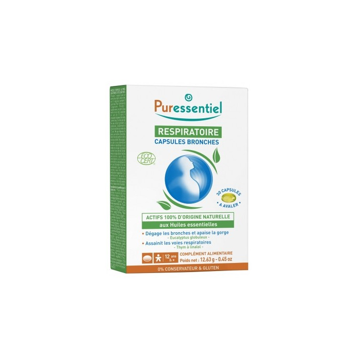 Puressentiel Respiratoire Bronches Bio - Complément alimentaire