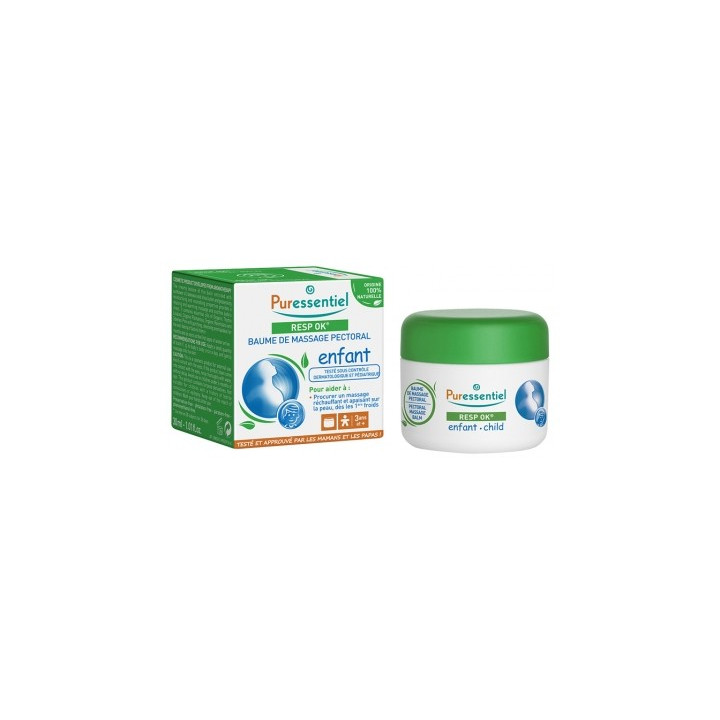 Baume de Massage Pectoral Resp OK pour Enfant
