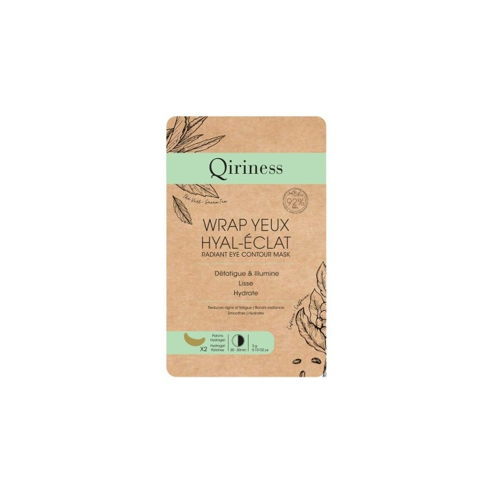 Qiriness Wrap Yeux Hyal-Éclat - Patchs anti-âge pour les yeux