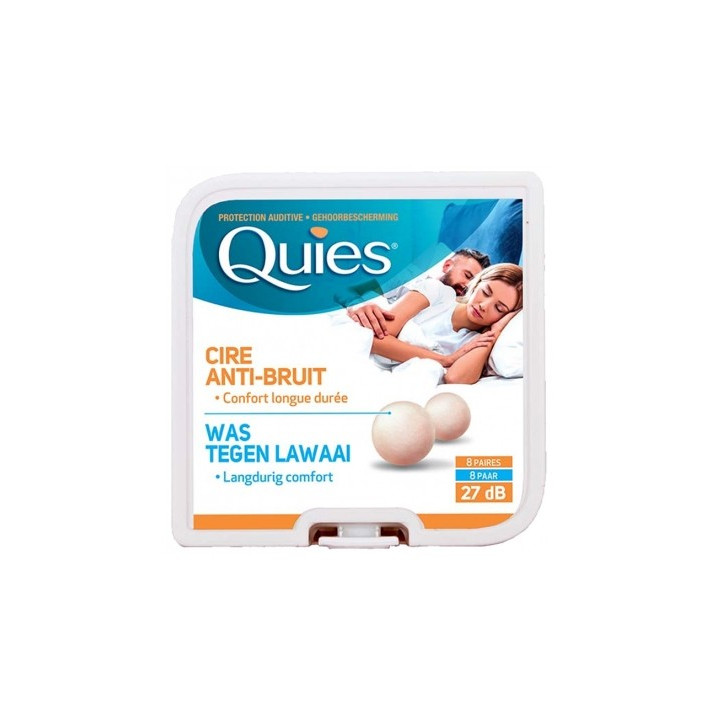 Quies Protection Auditive à la Cire - 8 Paires
