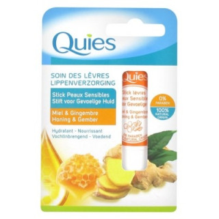 Stick lèvres Quies Miel & Gingembre pour peaux sensibles