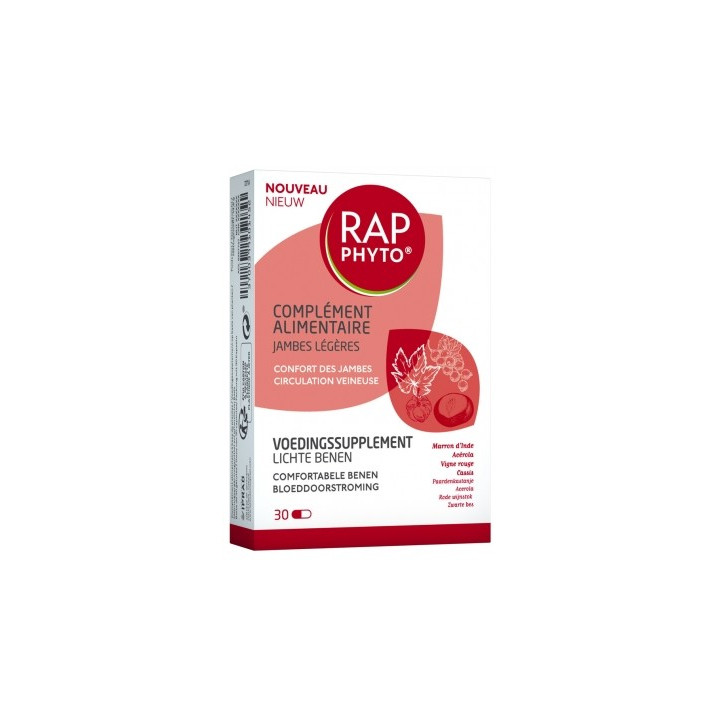 Rap Phyto Jambes Légères - Complément Alimentaire pour Jambes Légères