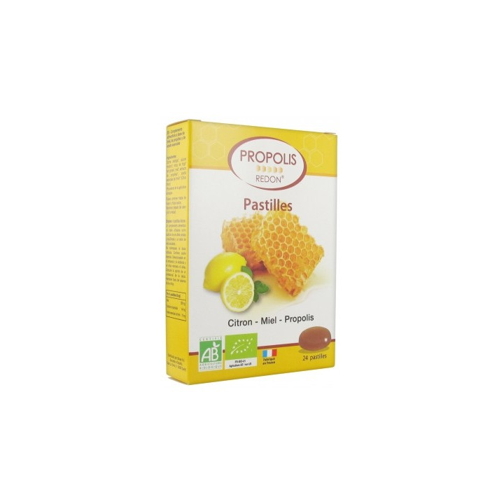 Pastilles Redon Citron Miel Propolis Bio