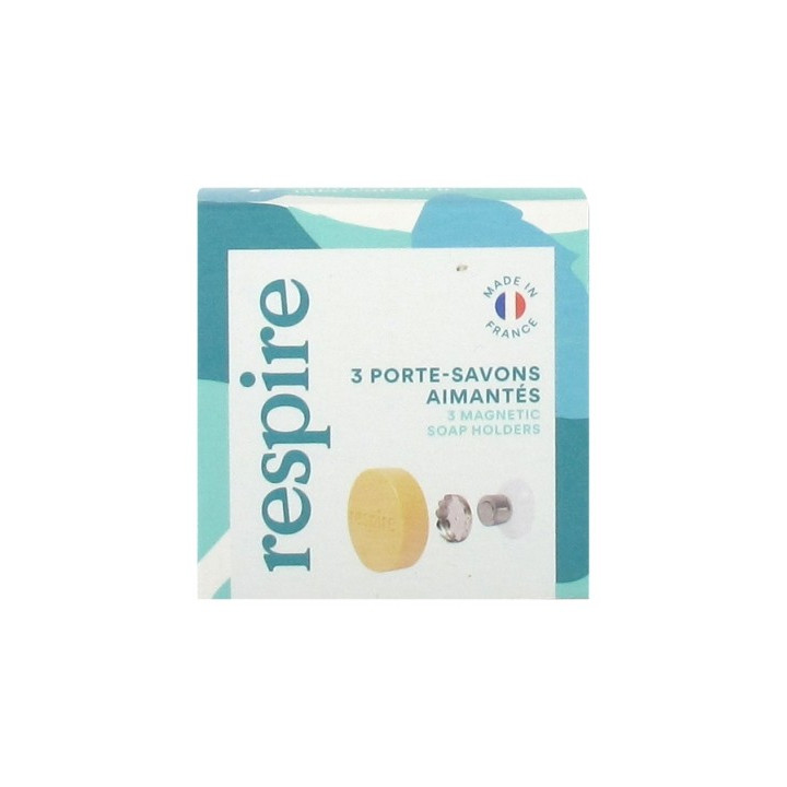 Respire 3 Porte-Savons Aimantés - Salle de bain écologique