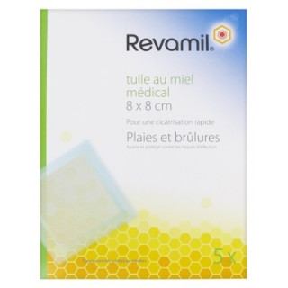 Revamil Tulle au Miel Médical pour Cicatrisation