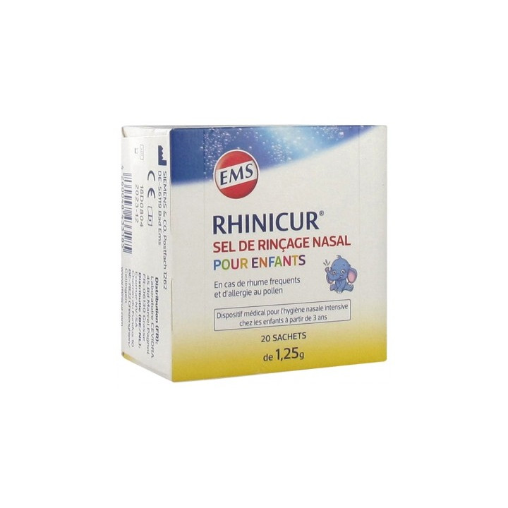 Rhinicur Sel de Rinçage Nasal pour Enfants