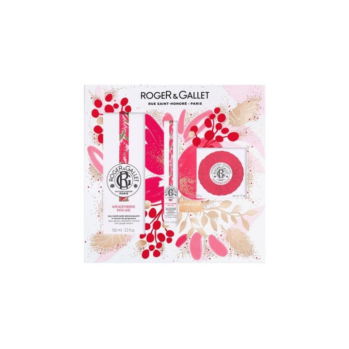 Coffret Roger & Gallet Gingembre Rouge Trio Parfumé