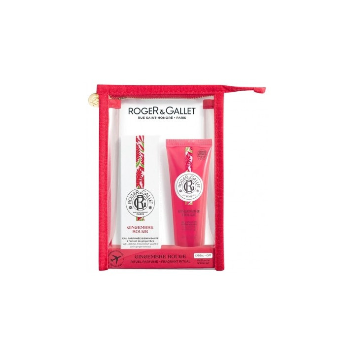 Coffret Parfumé Gingembre Rouge - Eau Parfumée et Gel Douche