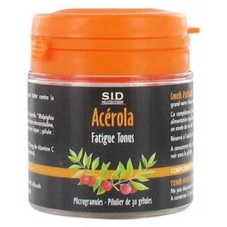 S.I.D Nutrition Fatigue Tonus Acérola - Complément alimentaire contre la fatigue
