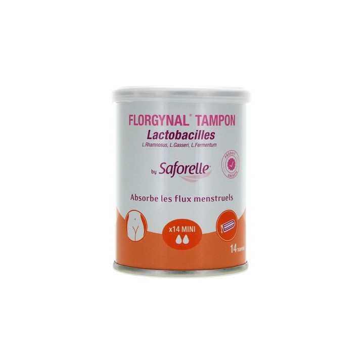 Tampons Saforelle Florgynal Mini pour l'équilibre de la flore vaginale