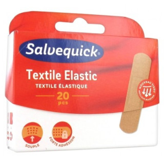 Salvequick Textile Elastic 20 Pansements