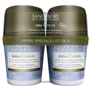 Déodorant Sanoflore 24H Coton Fraîcheur Bio