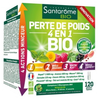 Santarome Bio Perte de Poids 4 en 1 Bio - Complément alimentaire minceur
