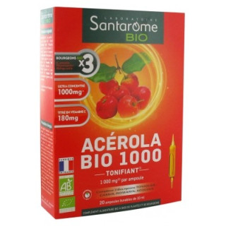 Santarome Bio Acérola Bio 1000 - Complément Alimentaire Biologique