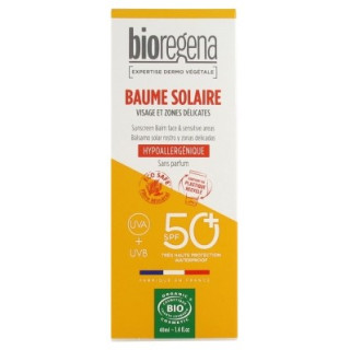 Baume Solaire SPF50+ Bio - Protection solaire haute pour visage