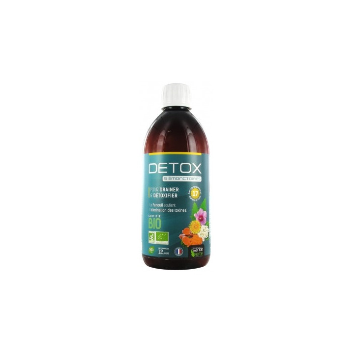 Santé Verte Detox Bio 500 ml - Détoxifiant naturel