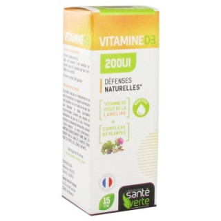 Vitamine D3 200 UI - Santé Verte