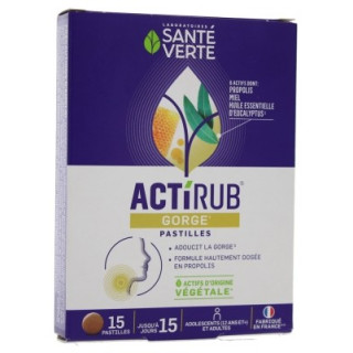 Santé Verte Actirub Gorge - Pastilles pour la gorge