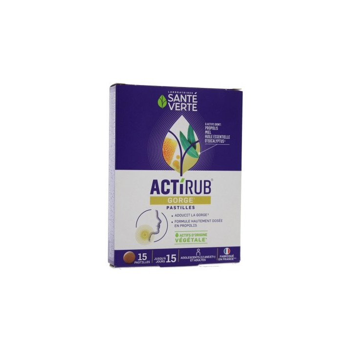 Santé Verte Actirub Gorge - Pastilles pour la gorge