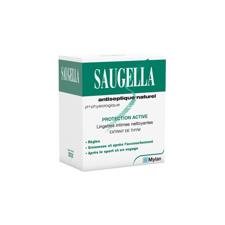 Lingettes intimes Saugella Antiseptique Naturel