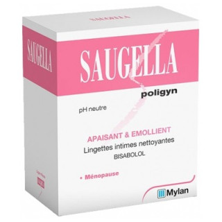Lingettes intimes Saugella Poligyn pour la ménopause
