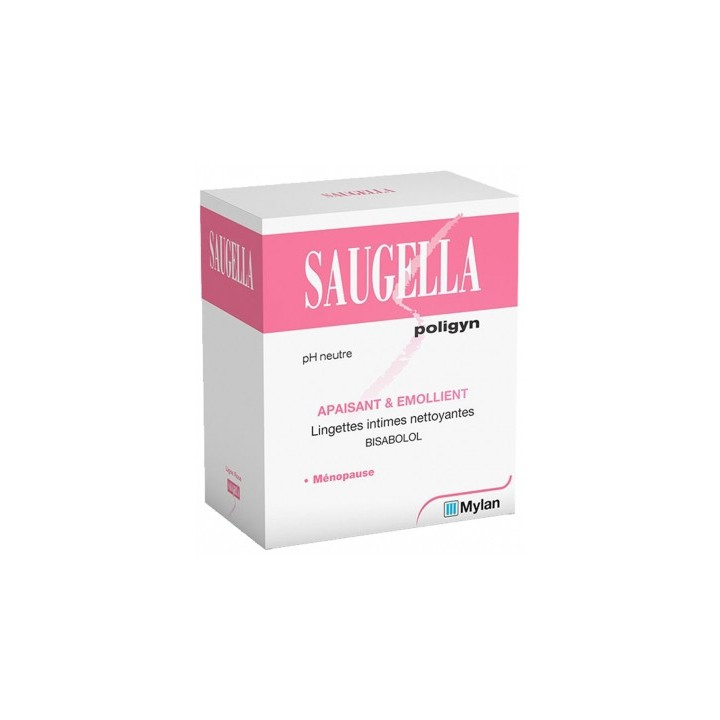 Lingettes intimes Saugella Poligyn pour la ménopause
