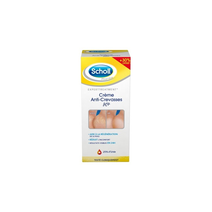 Crème Anti-Crevasses K+ Scholl 25% d’urée