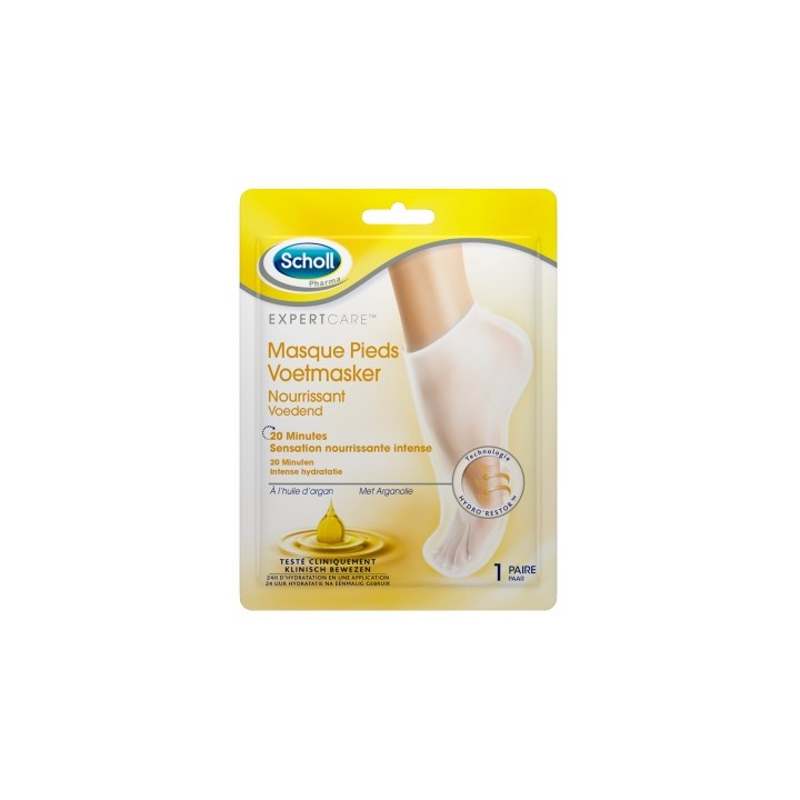 Scholl Expertcare Masque Pieds Nourrissant à l’huile d’argan