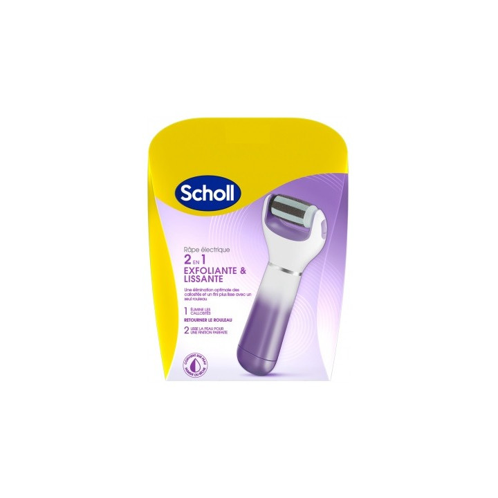 Râpe électrique 2en1 Scholl - Exfoliante et lissante
