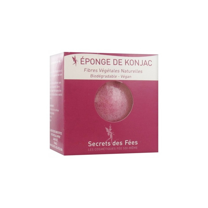 Éponge de Konjac Secrets des Fées pour une peau éclatante